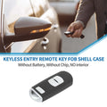 Keyless Entry Remote Fob Key Shell Case 3 Buttons for Mazda 3 (2009–2012)