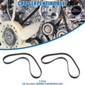 2pc Serpentine Belt Replacement Kit for Lexus RX 330 Base (2004–2006)