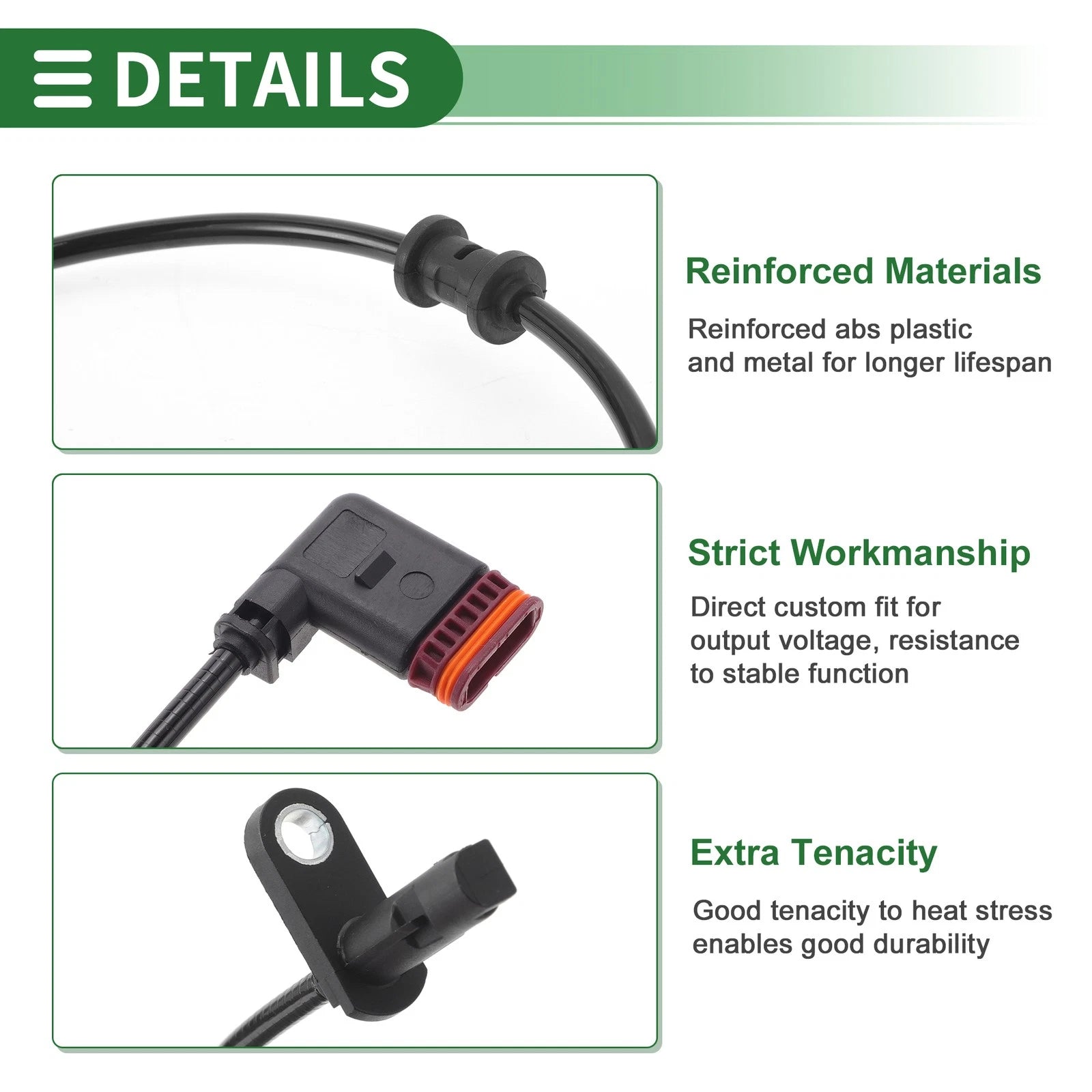 ABS Wheel Speed Sensor No. 2129052102 for Mercedes Benz E200 (2013–2015)