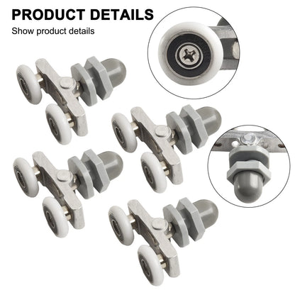4X Shower Door Rollers Wheels for Bathroom Replacement