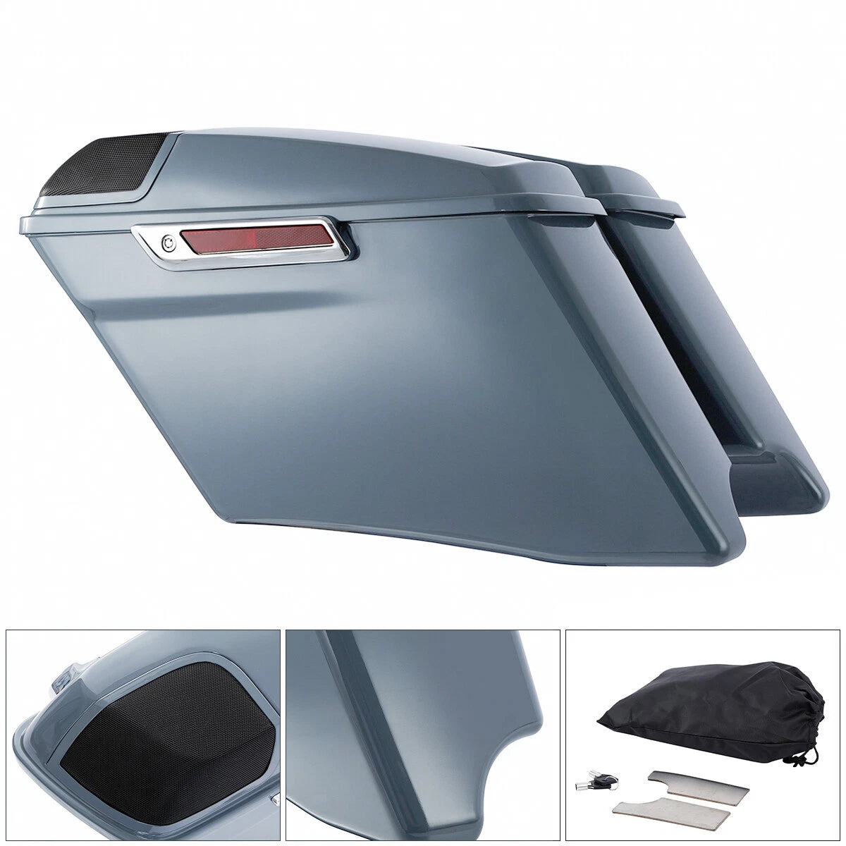 4" Stretched Saddlebags & 5" x 7" Speakers for Harley CVO Road Glide (2014–2024)