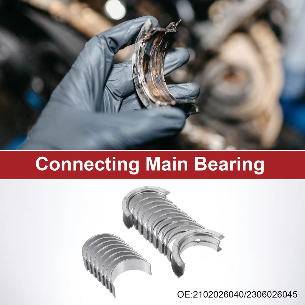 Engine Main and Connecting Rod Bearing Kit Replacement for Hyundai Accent (2006–2011)