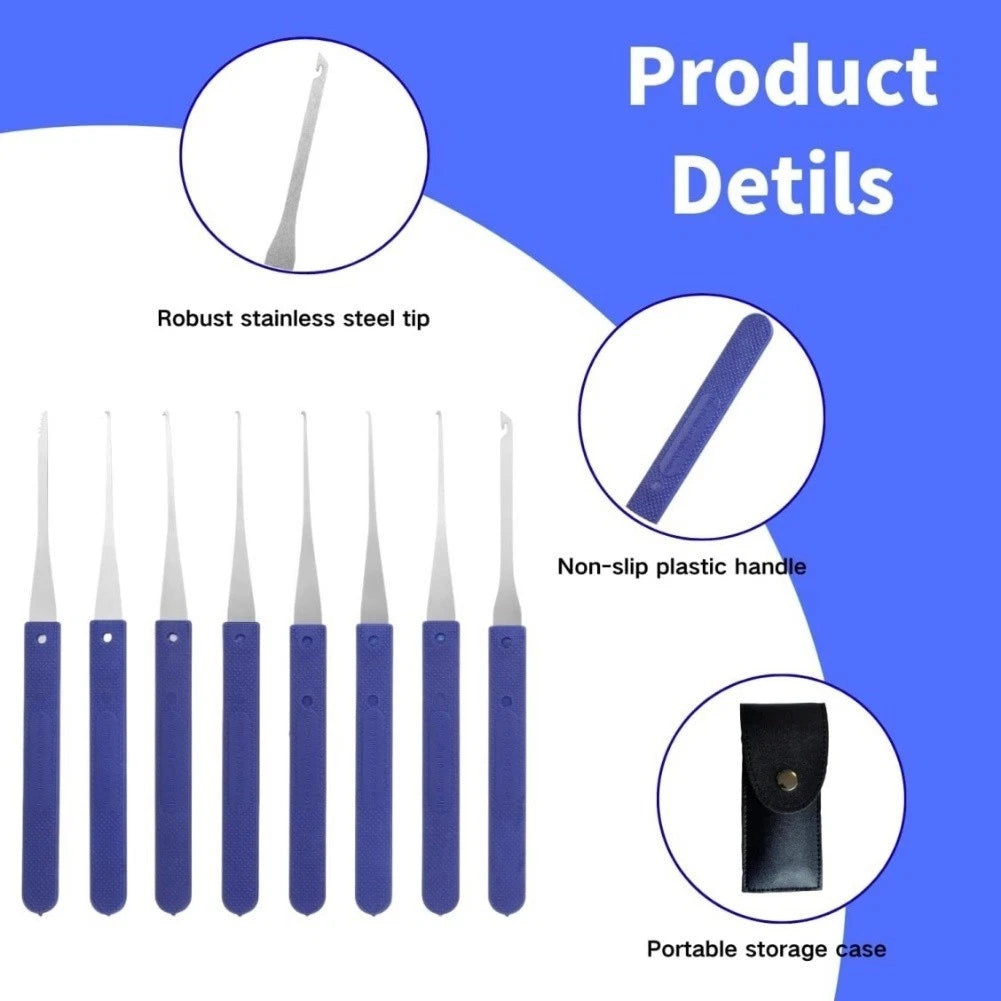 12 Piece Extractor Set for Keys and Taps (Stainless Steel)