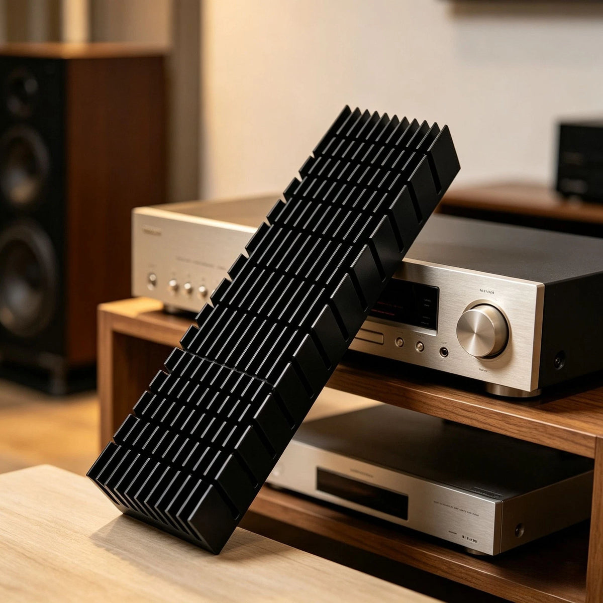 120mm 150mm Black Aluminum Heatsink with Grooved Design for GPU Amp Router