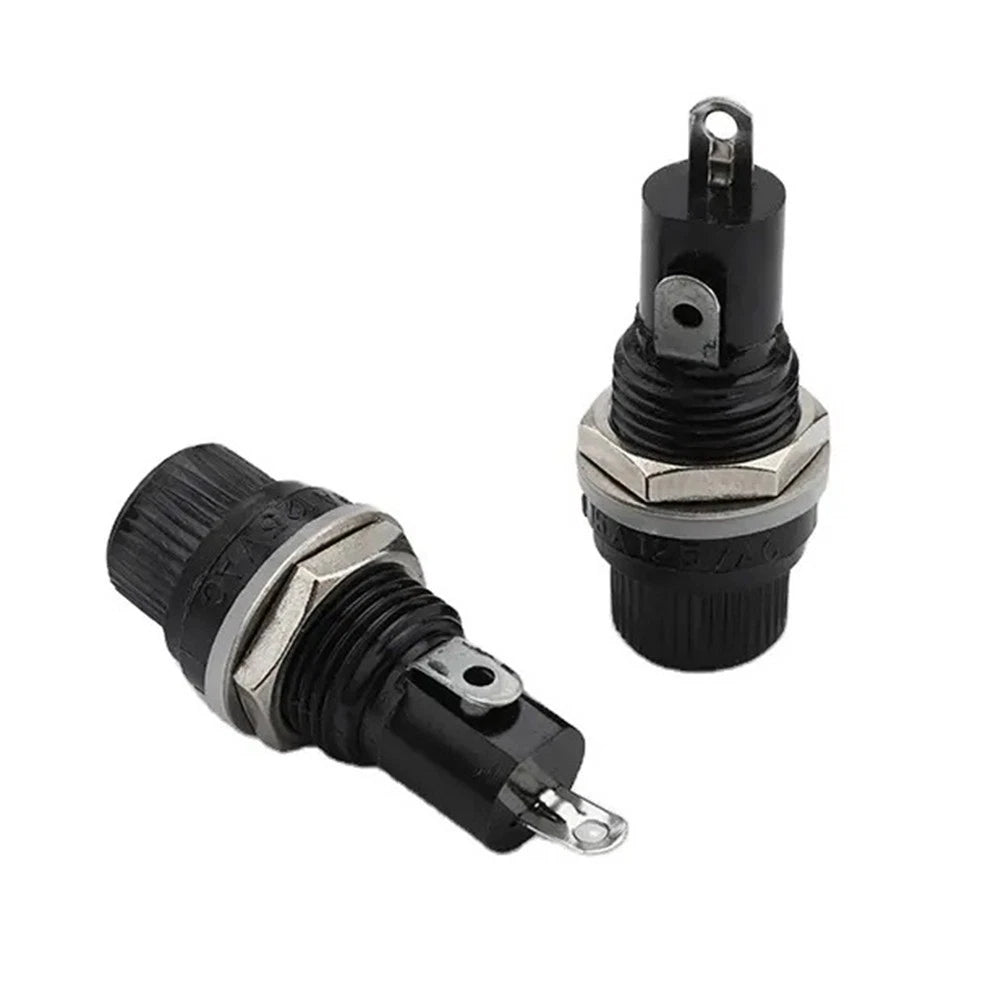 Panel Mount Fuse Holder for 5x20mm Glass Fuses 10A 250V