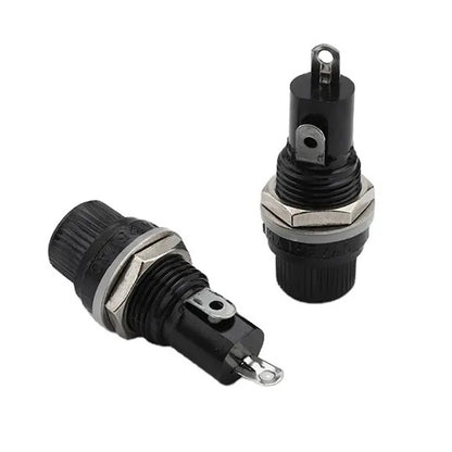 Panel Mount Fuse Holder for 5x20mm Glass Fuses 10A 250V