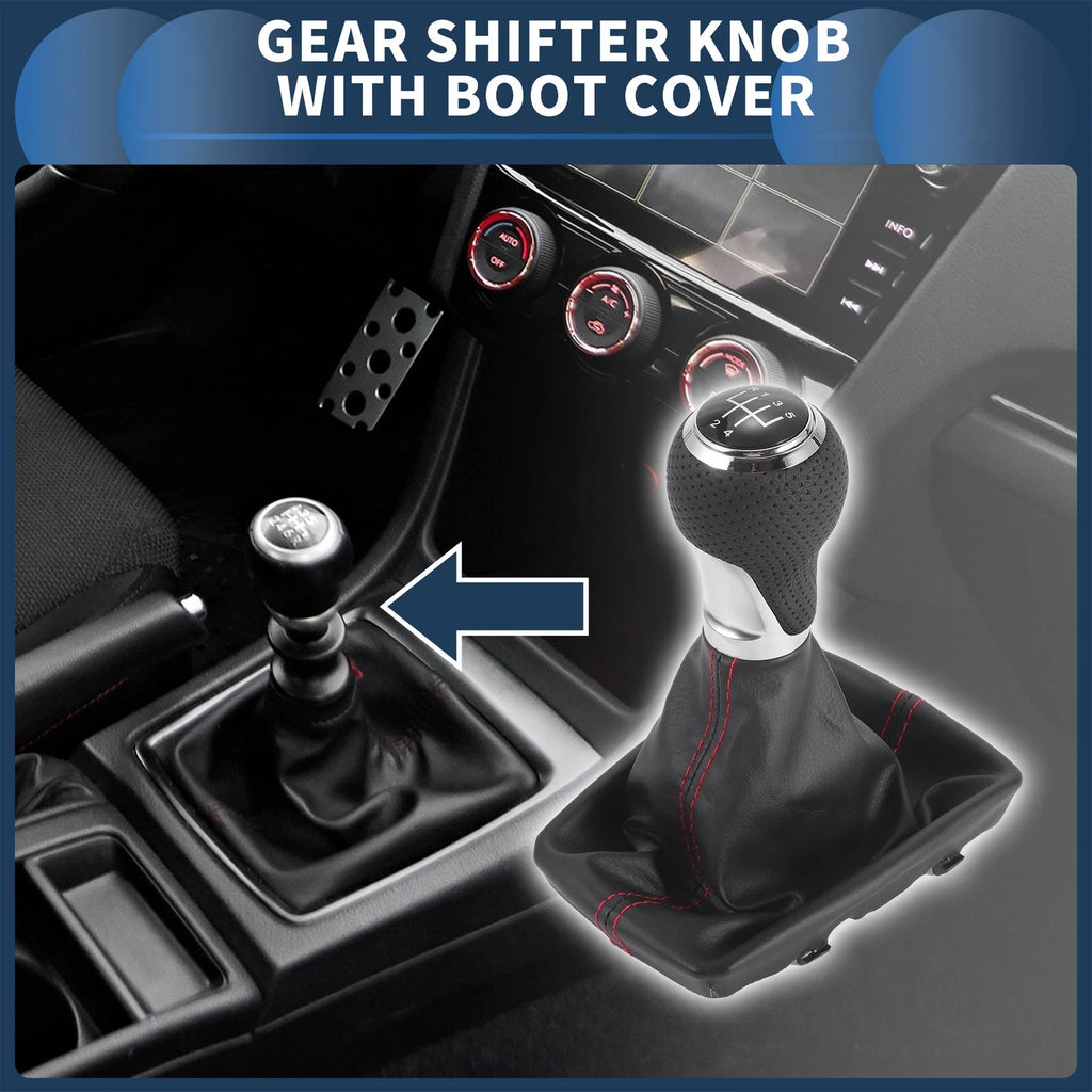 Manual Gear Shifter Knob with Cover Replacement for Audi A4 (2007–2015)