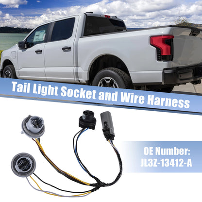 Tail Light Socket & Wire Harness for Ford F150 (2018) No.JL3Z-13412-A