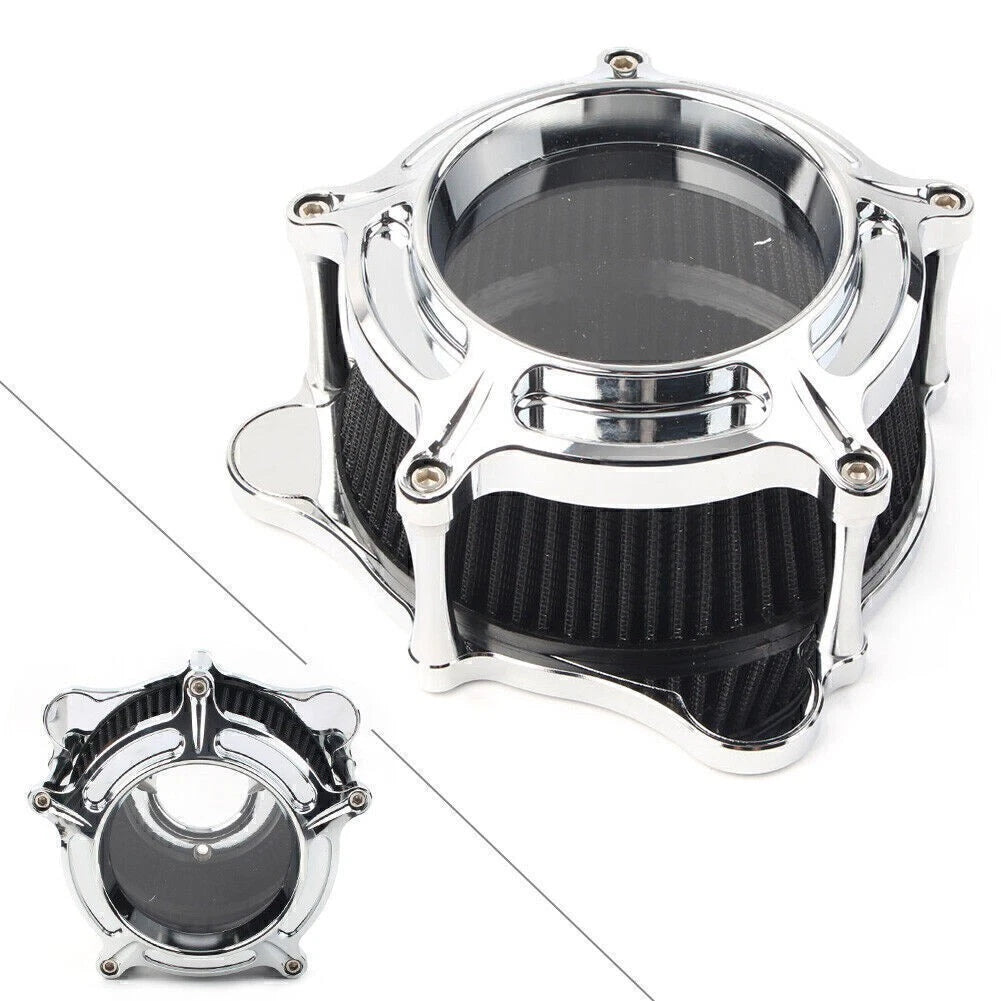 CNC Air Filter Intake Cleaner for Harley Touring Trike (2008–2016) Chrome