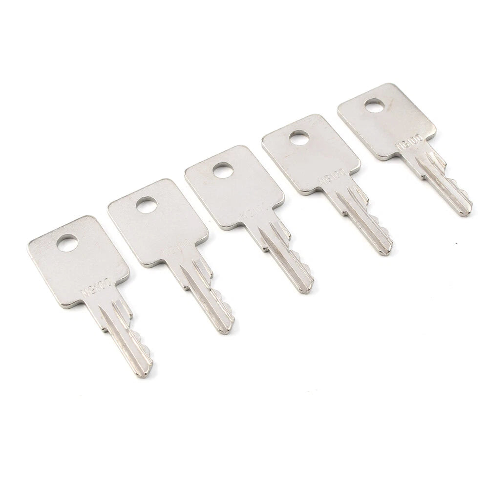 5PCS Ignition Key for Heavy Equipment (NG100)