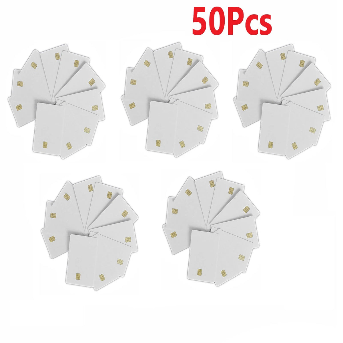 50 Pack ISO7816 SLE 4442 Chip PVC Smart IC Cards
