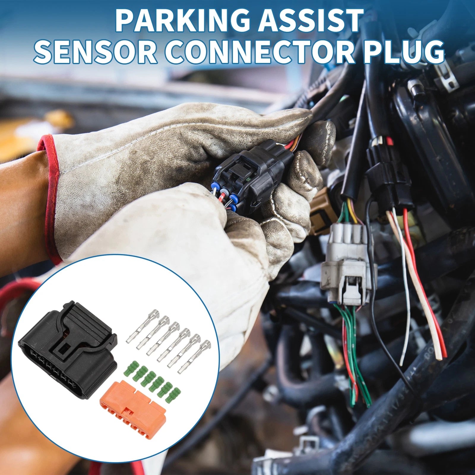 Parking Assist Sensor Connector Plug 6 Pin Replacement for Renault (2008–2019)