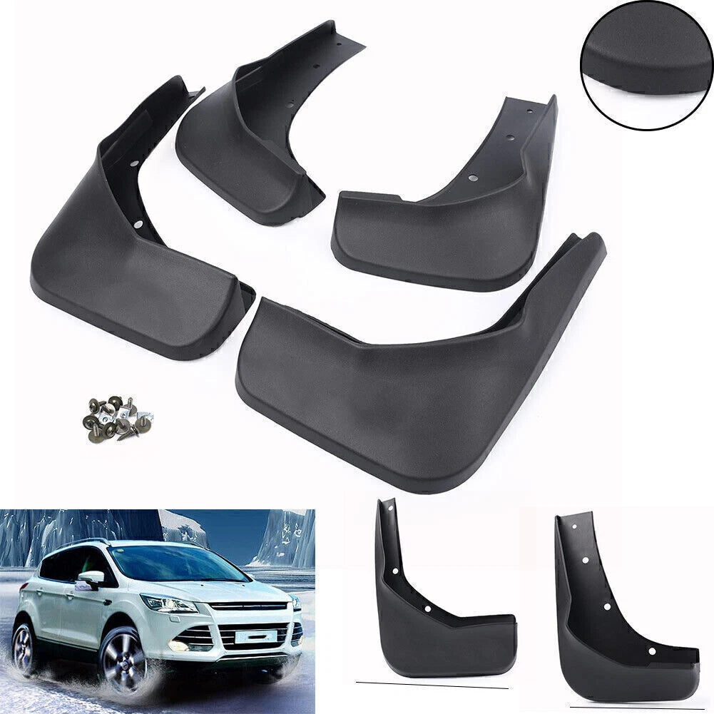 Mud Flaps Splash Guards Mudflaps Mudguards Fender Set For Ford Kuga II Black