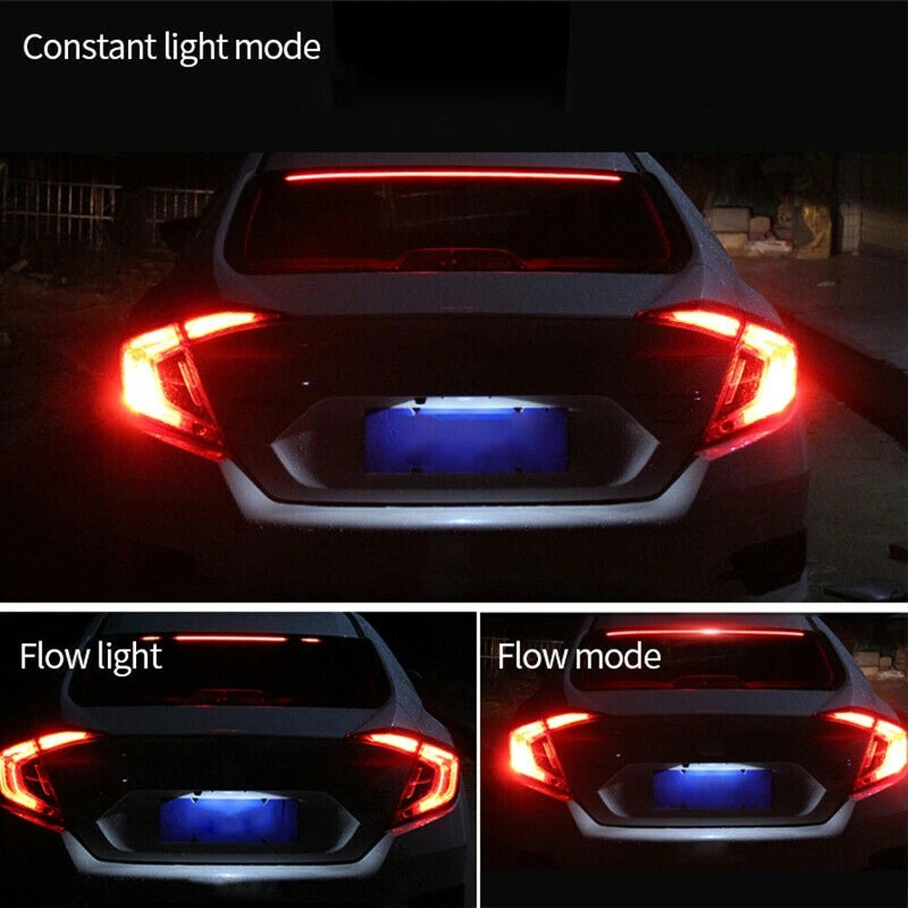 90CM Red LED High Mount Third Brake Light Bar for Universal Fit (All Years)