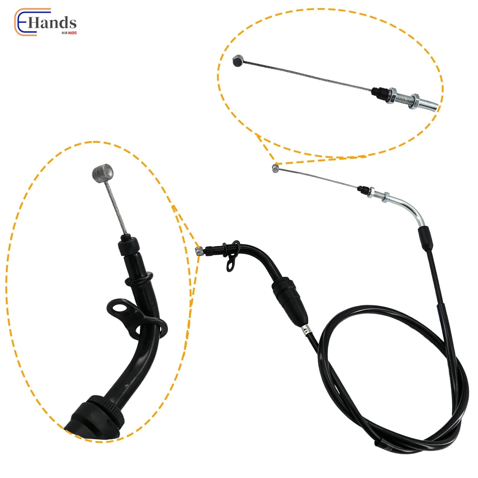 Throttle Cable for Yamaha V-Star XVS650 Classic Custom Silverado (1998–2011)