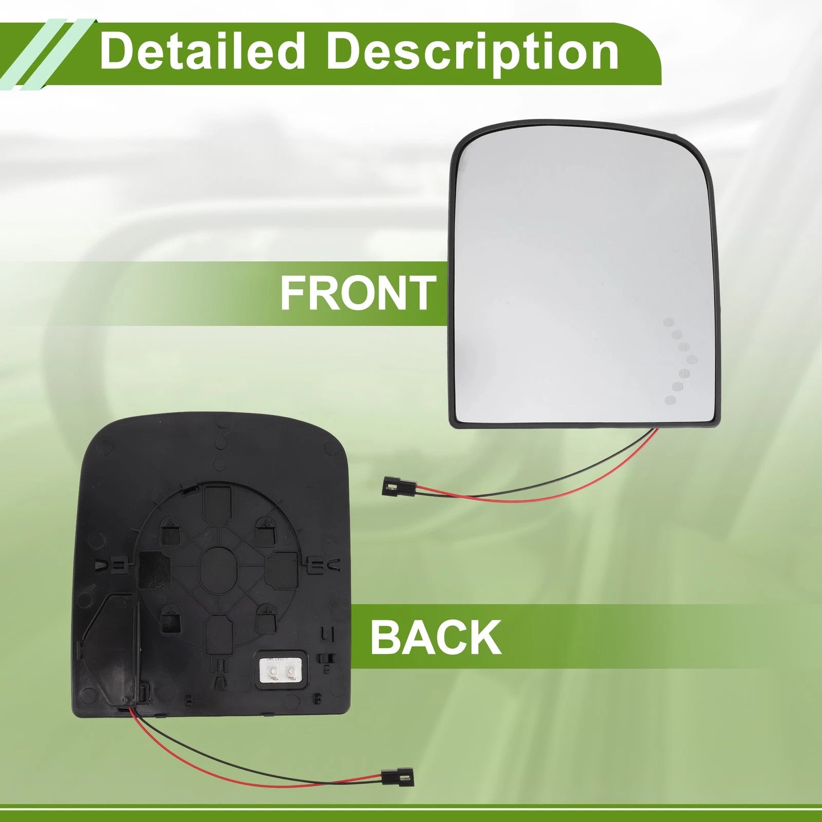 Mirror Glass Replacement for Cadillac Escalade Convex 2007–2014