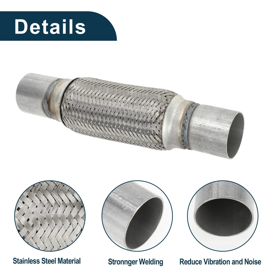 Exhaust Flex Pipe 2.16 Inch OD for Universal Applications (1 Pcs)