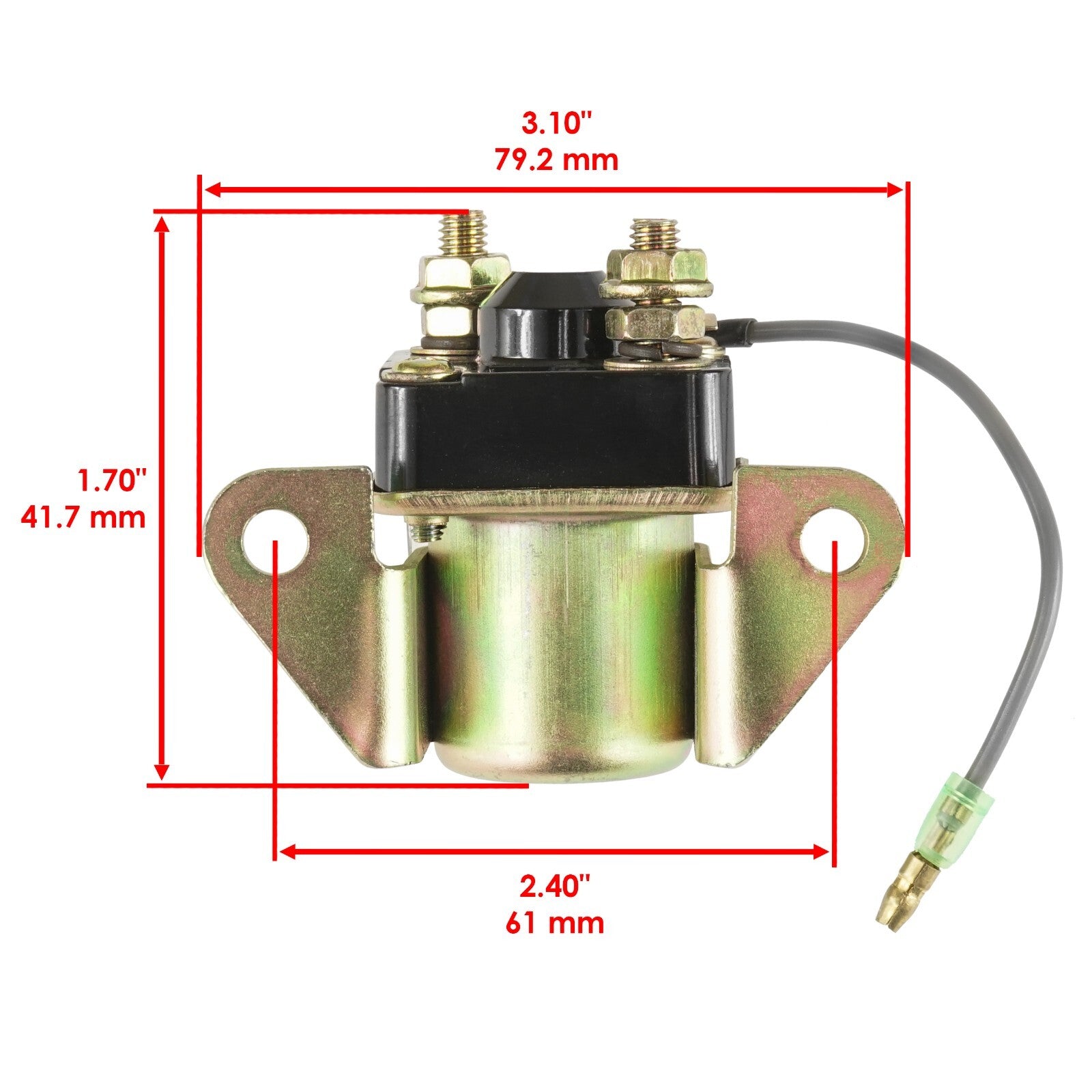 Starter Relay Solenoid Replacement for Suzuki GT185 GT550 GT750 (1973–1977)