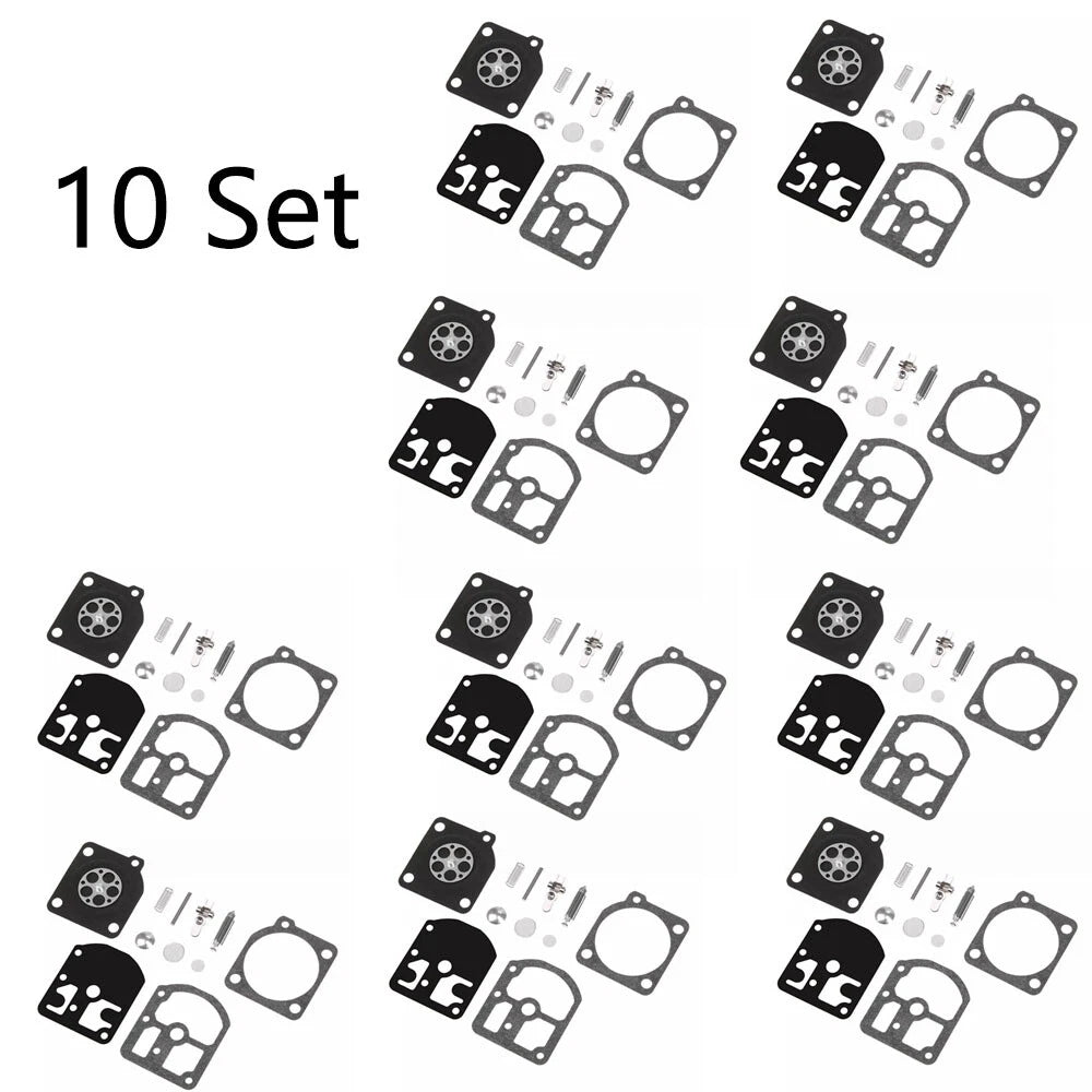 Set of 10 Carburetor Repair Kits for Stihl 009 010 011 012 011AV (C1S-S1A, RB-11)