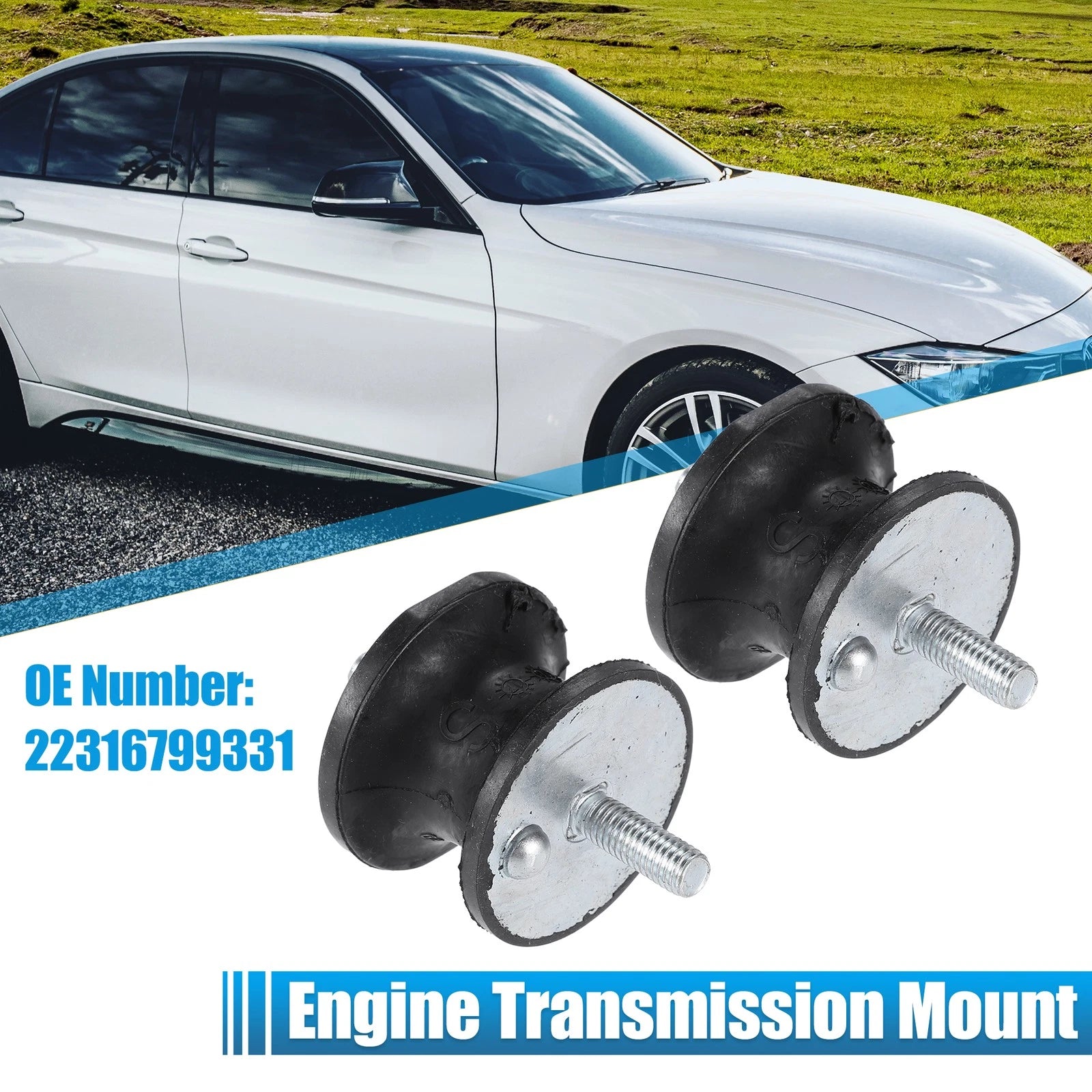 Rear Engine Transmission Mount Kit Replacement for BMW 1 Series M (2011–2011)