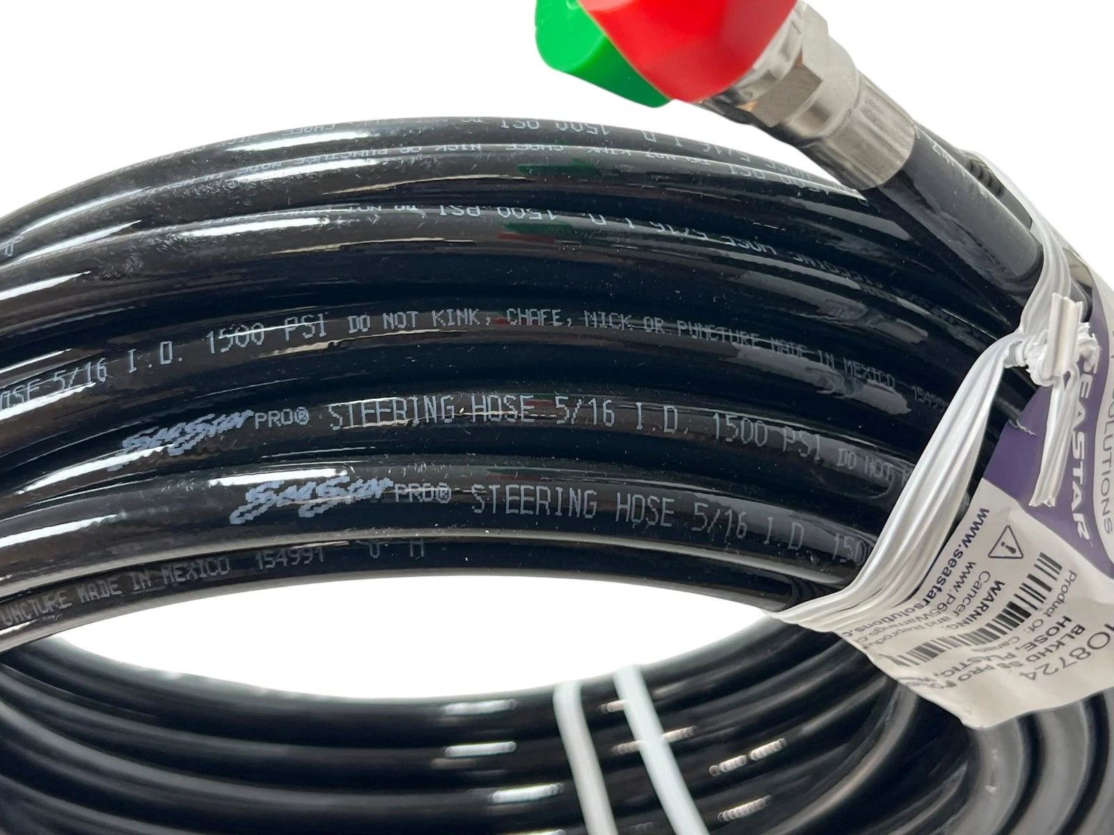 Seastar Solutions HO8724 Pro Single Bulkhead with 2x 24FT Hose for Marine