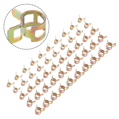 Set of 4 Spring Clips for Fuel Pipe Water Line Hose (5/6/7/8/9mm)