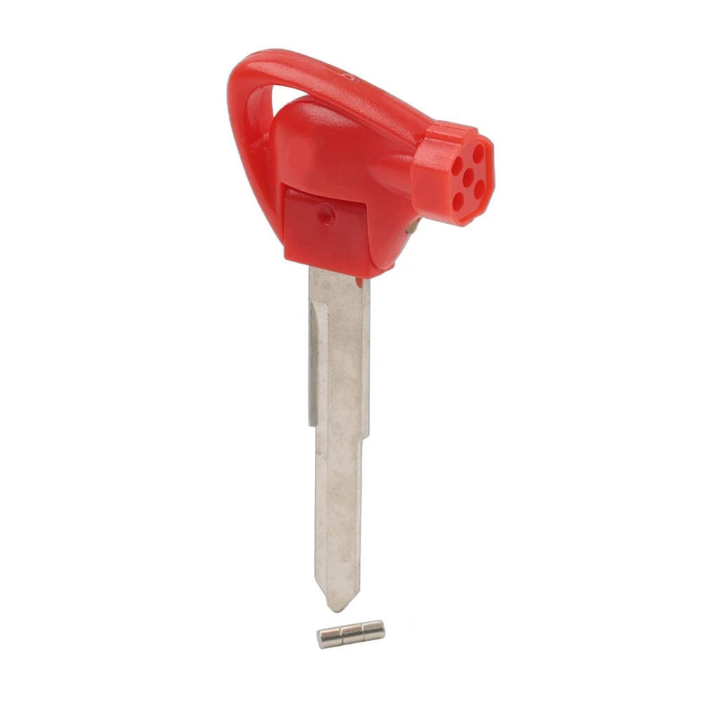 Red Right Ignition Key Blank Shell Case Uncut Blade For Yamaha Motorbike Scooter