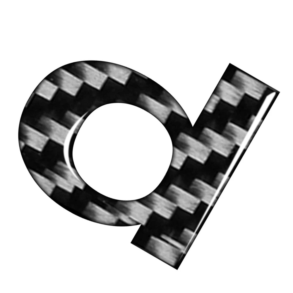 Lowercase Alphabet Letter Decals for Car Badge Emblem (Fits )