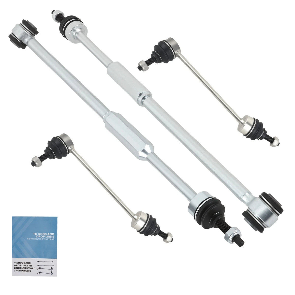 Set of 2 Rear Torque Tie Rod Ends Sway Bar End Links for Lincoln LS (2000–2006)