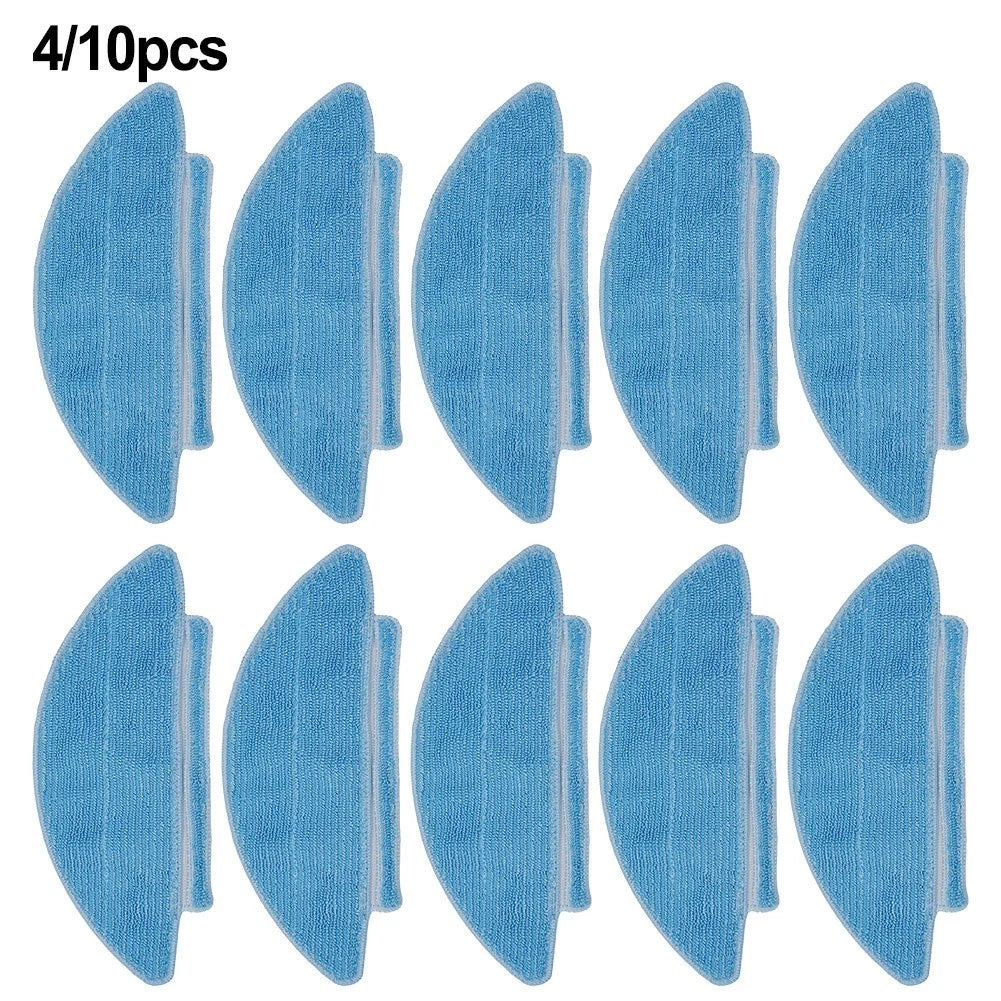 Set of 4 Replacement Microfiber Cleaning Pads for Airzeen Q6 SE Robots