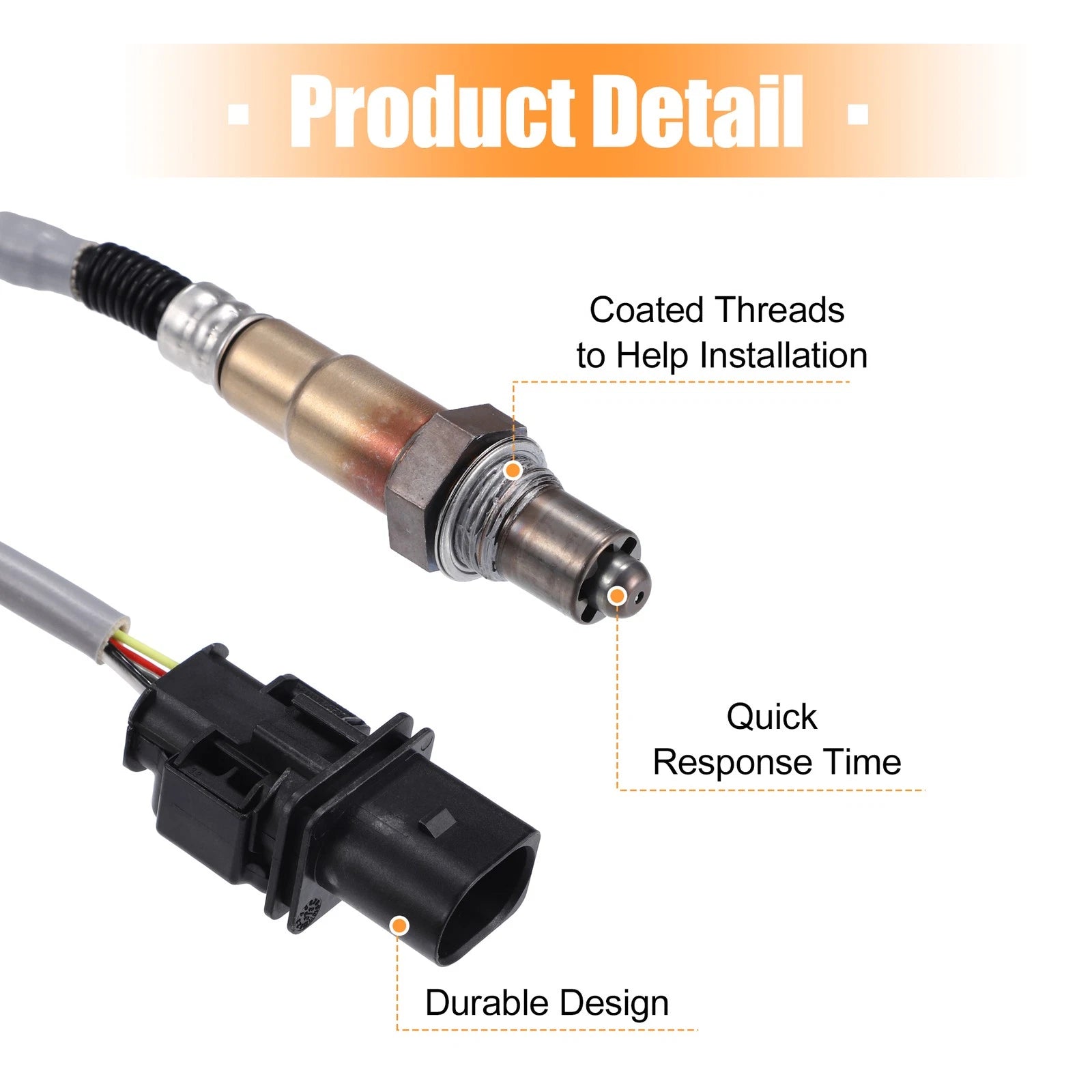 Front Upstream Oxygen Sensor O2 for Volkswagen Jetta (2011–2015)