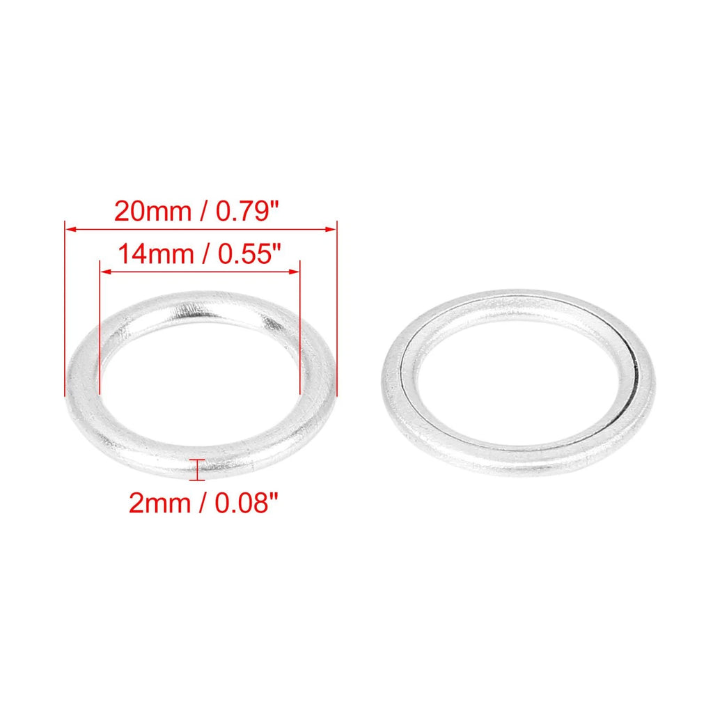 Oil Drain Plug Gaskets M14 Set for Audi S4 A4 Q5 (2009–2020)