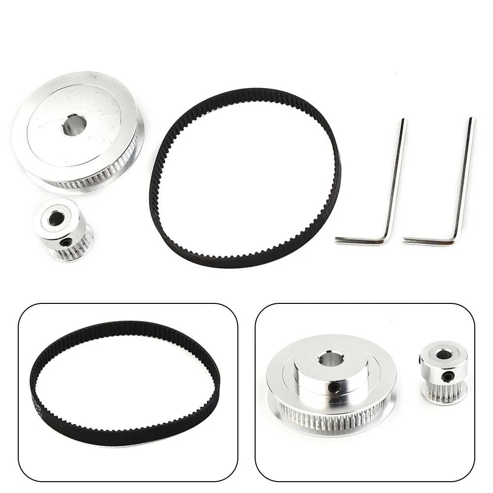 20 Teeth Gear 2GT Pitch 2mm & 60 Teeth Closed-loop Belt for 3D Printer