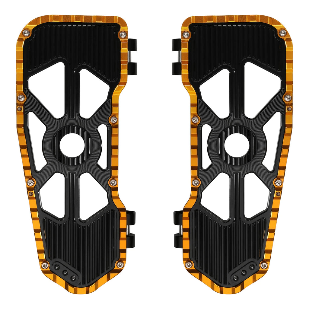 Driver Footboard for Harley Electra Road Glide (2009–2024) Black Gold
