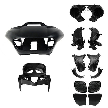 Matte Black Front Fairings Speaker Box Air Duct for Harley Road Glide (2015–2023)