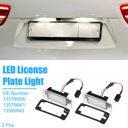 2X LED License Plate Light No.13578958 for Chevy Suburban (2015–2020)