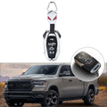1x Remote Key Shell Case for Dodge Ram 1500 (2019–2024) - Silver, 6 Buttons