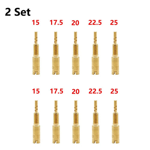 10pc Carburetor Pilot Slow Jet Kit for Mikuni TM VM28/486 HSR42/45/48