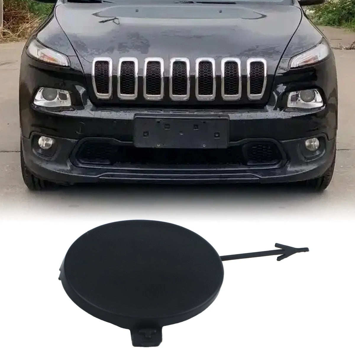 Tow Hook Eye Cap Cover for Jeep Vehicles (Direct Replacement)