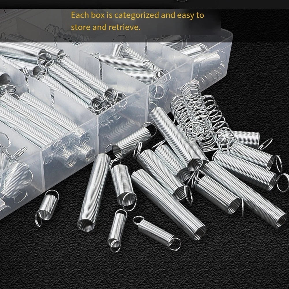 300PCS Metal Tension and Compression Springs Set with 20 Sizes
