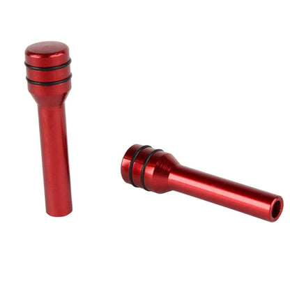 2pcs Car Interior Accessories Aluminum Door Lock Knob Pull Pins Cover Red