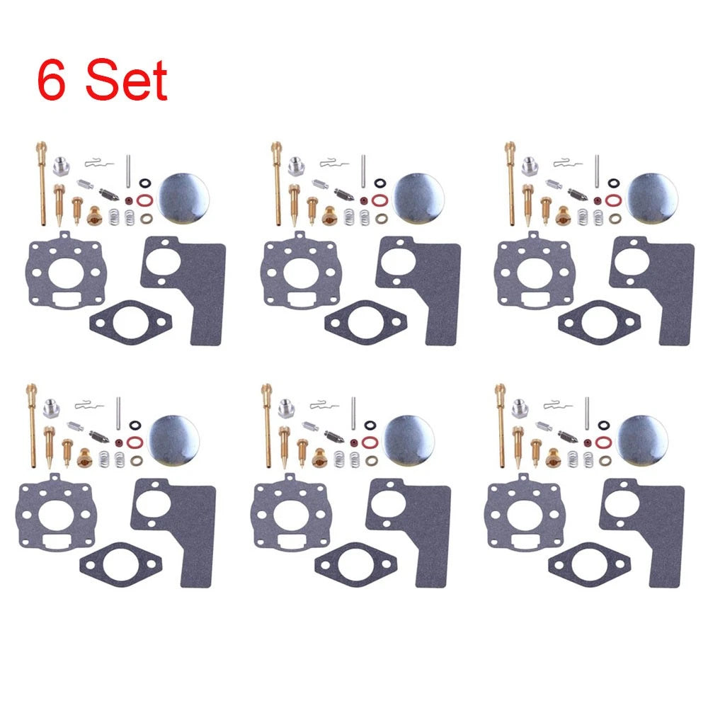 Set of 6 Carburetor Repair Kits for B & Stratton 10-16hp (394989, 243431, 243432)
