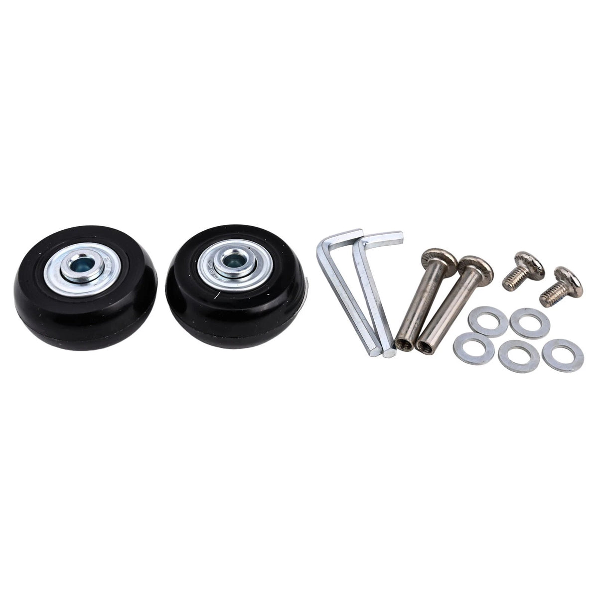 2X Silent Wear Resistant Replacement Wheels for Luggage Roller Skate