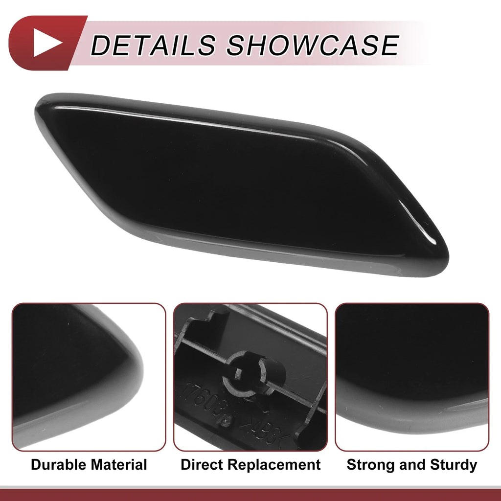 Front Right Washer Nozzle Cover Cap for Honda CR-V (2009–2011) Black