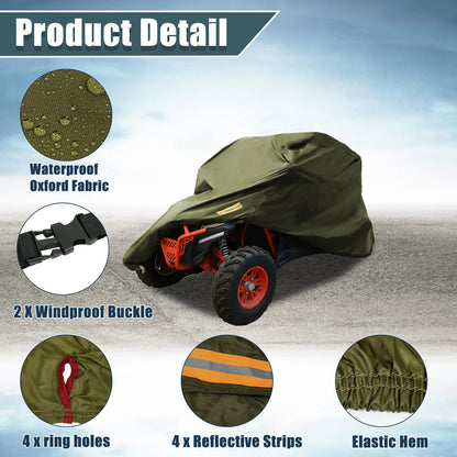 UTV Cover Waterproof for Can-Am Maverick Max X3 (2017–2023) Army Green