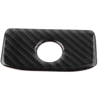 Carbon Fiber Copilot Storage Box Handle Cover Trim For Subaru Forester 2013-2018