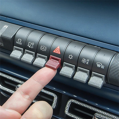 7Pcs Air Conditioning Control Button Knob Stickers for BYD Dolphin Seagull (2021–2023)