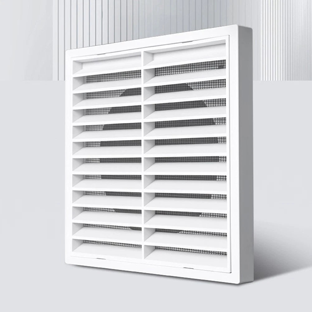Vent with Oblique Louvers for Smooth Airflow and Insect Defense