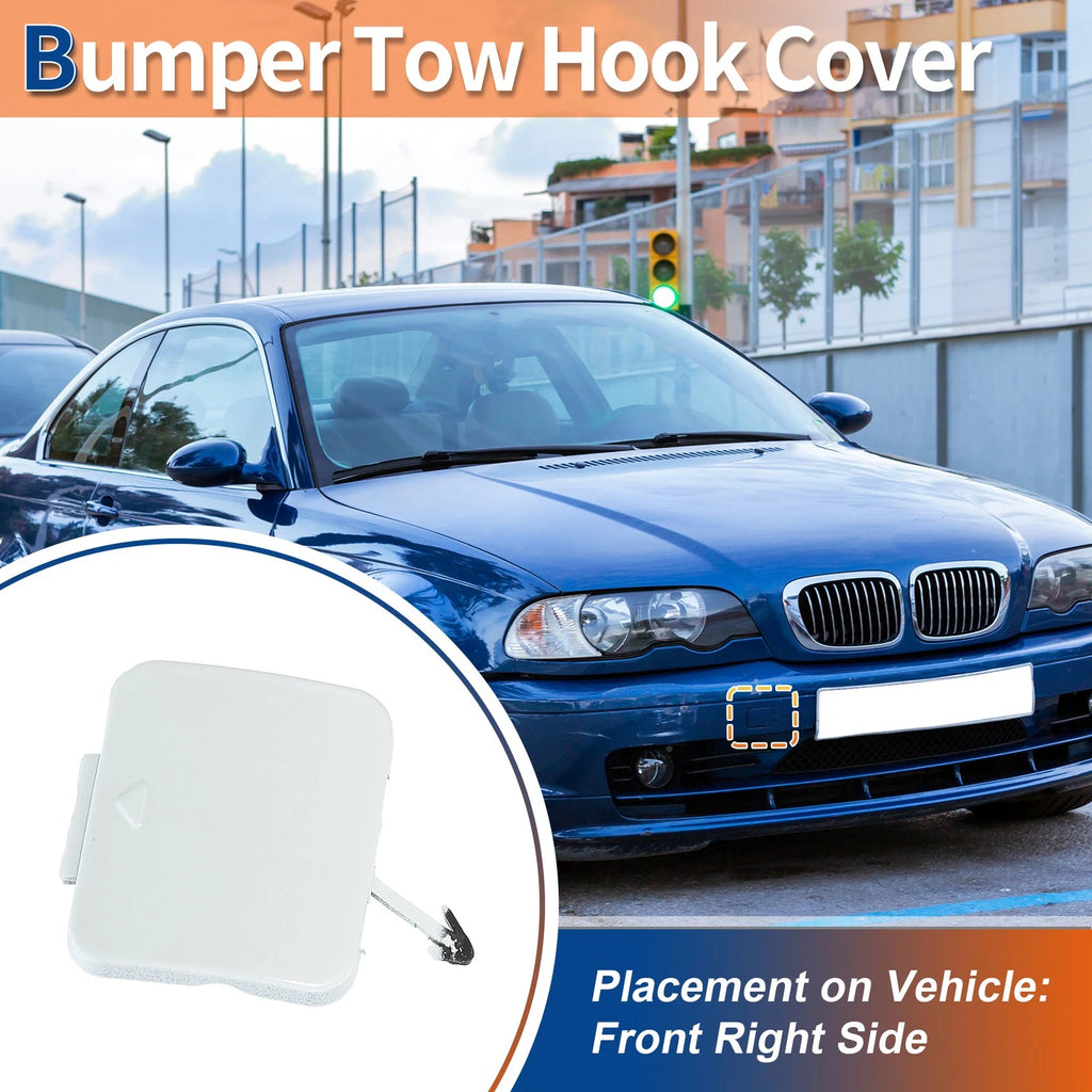 Front Tow Hook Cover Replacement for BMW 525i 528i 530i (2004–2010)