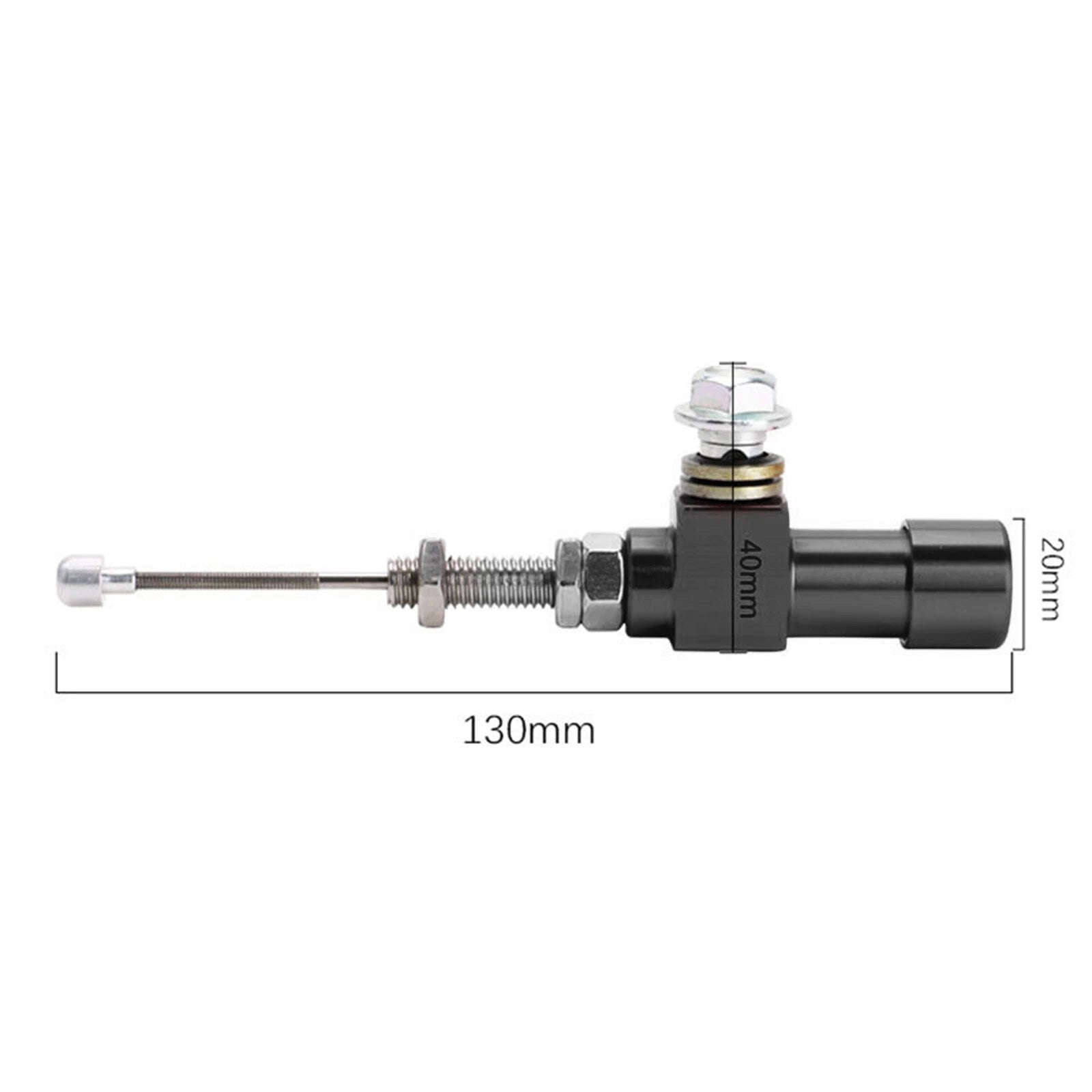 Hydraulic Clutch Master Cylinder Rod for MB (M10X1.25mm, Aluminum, Black)